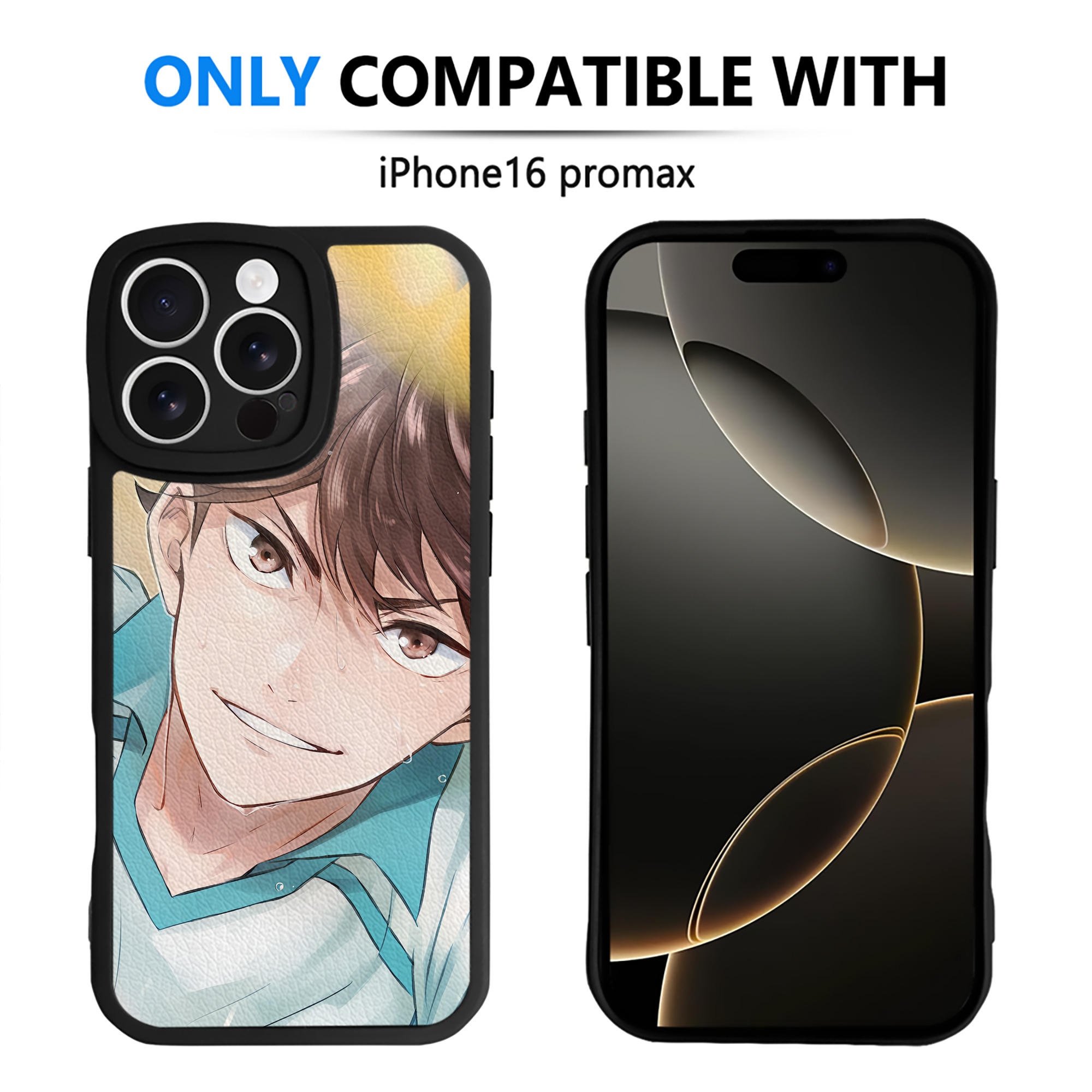 （画像用） ハイキュー!! Haikyu!! 【iPhone 16シリーズ対応】シリコンスマホケース（レザー調） 材質：シリコン